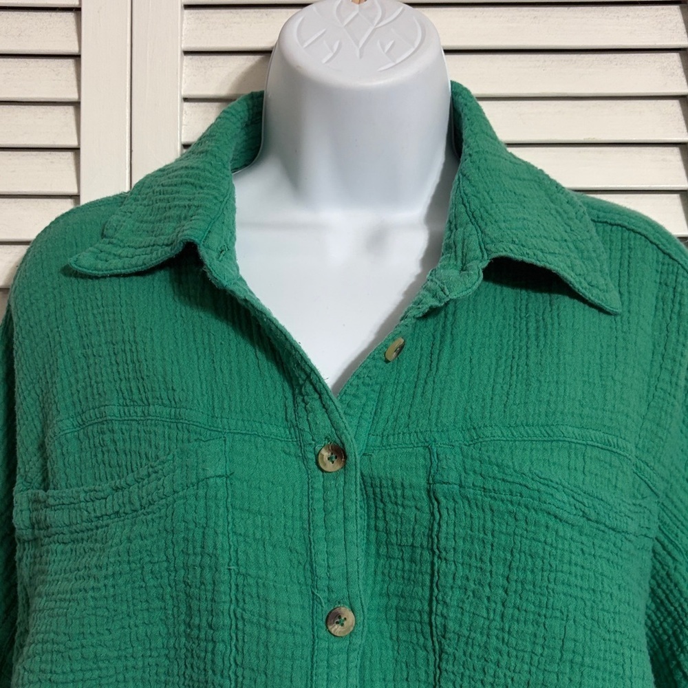 EUC We The Free Cardiff Cotton Button Up - Picture 3 of 10
